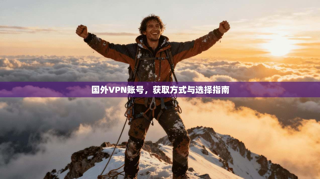 国外VPN账号，获取方式与选择指南