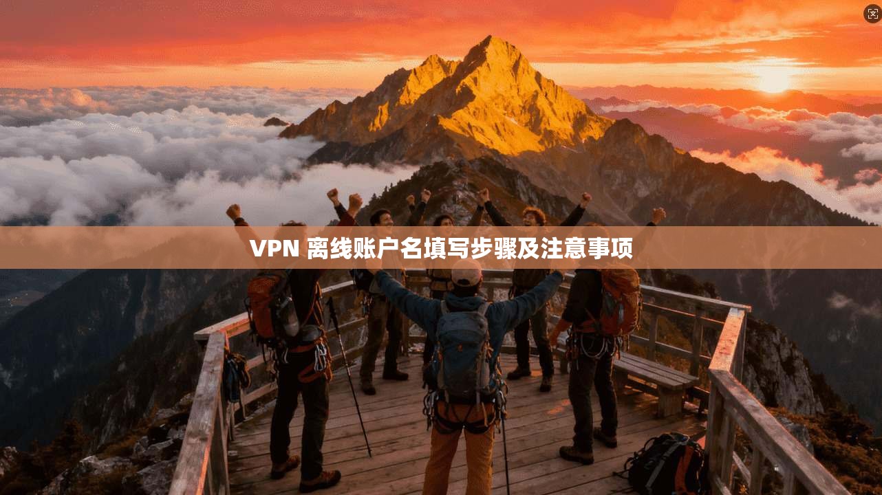 VPN 离线账户名填写步骤及注意事项